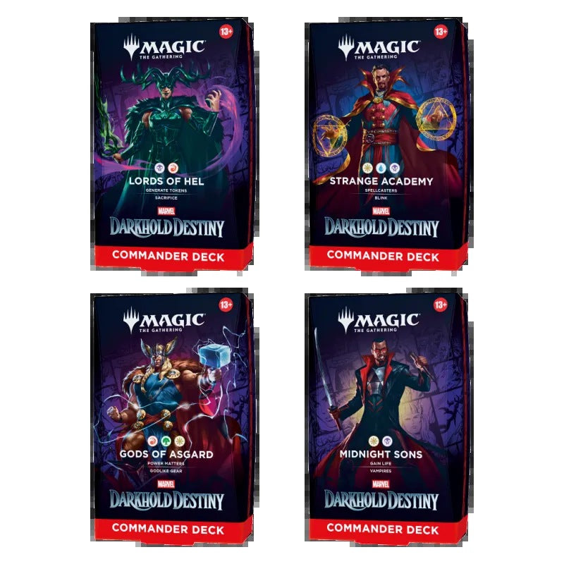 Marvel: Darkhold Destiny - Commander Deck Set (all 4 decks)
